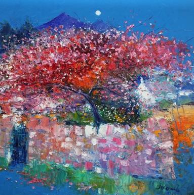 Blossoms at Corrie Isle of Arran 30x30